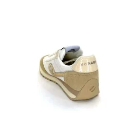 Sport Chic|Baskets<No Name Baskets Running City Run Jogger W Daim Textile Blanc Beige