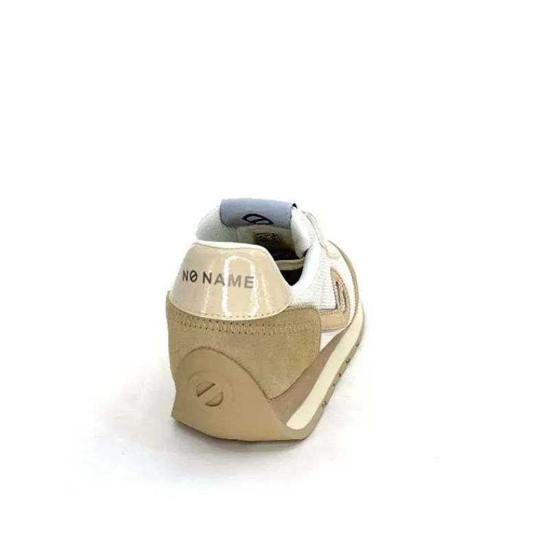 Sport Chic|Baskets<No Name Baskets Running City Run Jogger W Daim Textile Blanc Beige