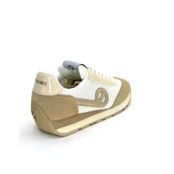 Sport Chic|Baskets<No Name Baskets Running City Run Jogger W Daim Textile Blanc Beige