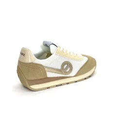 Sport Chic|Baskets<No Name Baskets Running City Run Jogger W Daim Textile Blanc Beige