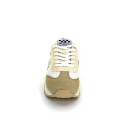 Sport Chic|Baskets<No Name Baskets Running City Run Jogger W Daim Textile Blanc Beige