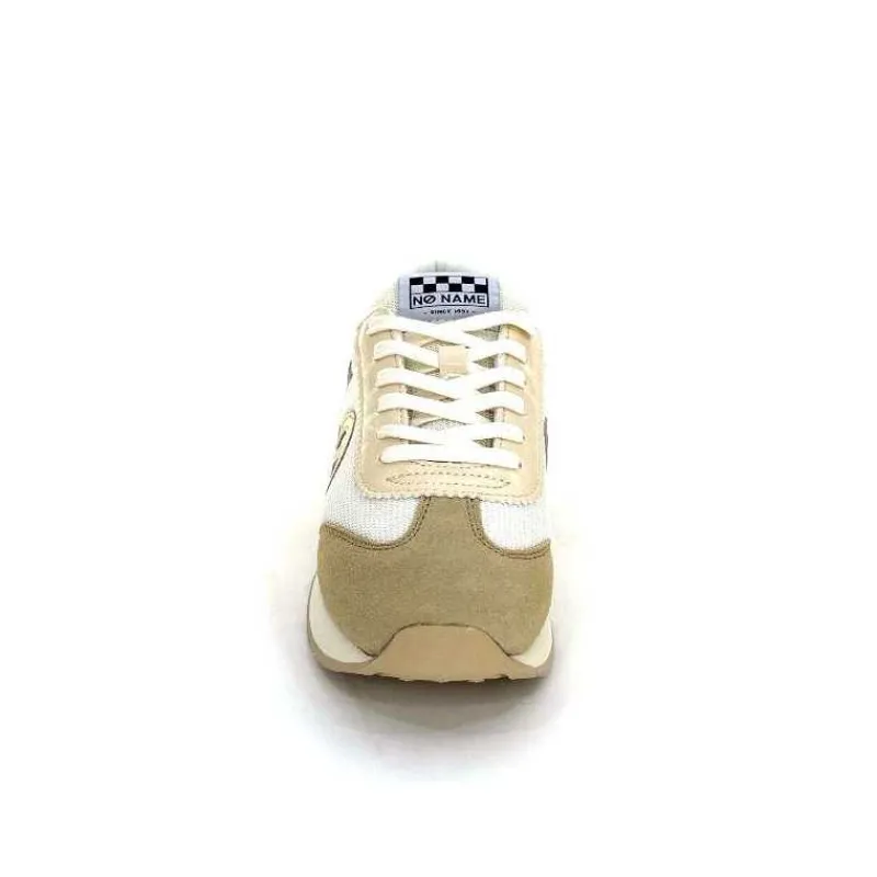 Sport Chic|Baskets<No Name Baskets Running City Run Jogger W Daim Textile Blanc Beige