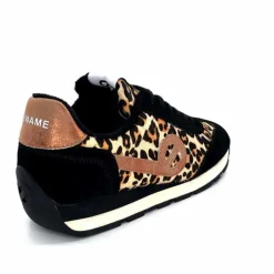 Sport Chic|Animalier<No Name Baskets Running City Run Jogger W Daim Noir Léo LéopardNoir