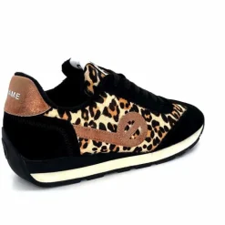 Sport Chic|Animalier<No Name Baskets Running City Run Jogger W Daim Noir Léo LéopardNoir