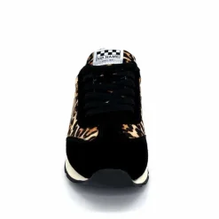Sport Chic|Animalier<No Name Baskets Running City Run Jogger W Daim Noir Léo LéopardNoir