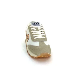 Sport Chic|Baskets<No Name Baskets Running City Run Jogger W Daim Orange Textile Blanc Beige