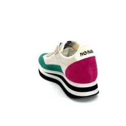 Teenager|Baskets<No Name Baskets Running Flex M Jogger W Daim Fuchsia Textile Beige Vert