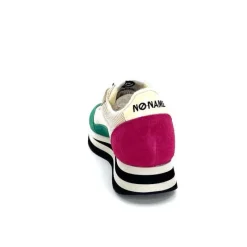 Teenager|Baskets<No Name Baskets Running Flex M Jogger W Daim Fuchsia Textile Beige Vert