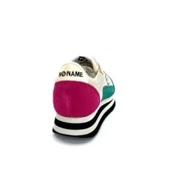 Teenager|Baskets<No Name Baskets Running Flex M Jogger W Daim Fuchsia Textile Beige Vert