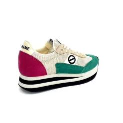 Teenager|Baskets<No Name Baskets Running Flex M Jogger W Daim Fuchsia Textile Beige Vert