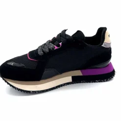 Sport|Décontracté<No Name Baskets Running Mia Jogger W Cuir Noir Fushia FushiaNoir
