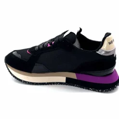 Sport|Décontracté<No Name Baskets Running Mia Jogger W Cuir Noir Fushia FushiaNoir