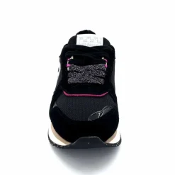 Sport|Décontracté<No Name Baskets Running Mia Jogger W Cuir Noir Fushia FushiaNoir