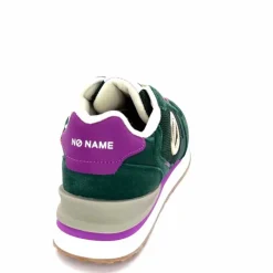 Sport|Baskets<No Name Baskets Running Tova Runner W Daim Vert Textile Vert Blanc Violet BlancFushiaVert