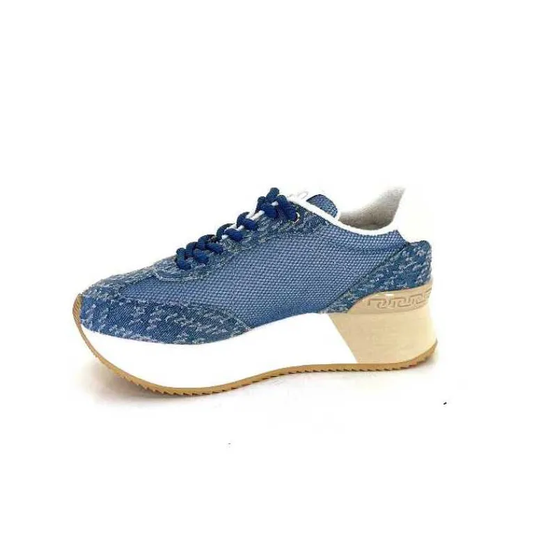 Sport|Compensées & Plateformes<Liu.Jo Baskets Running Plateforme Ba4083 Textile Bleu