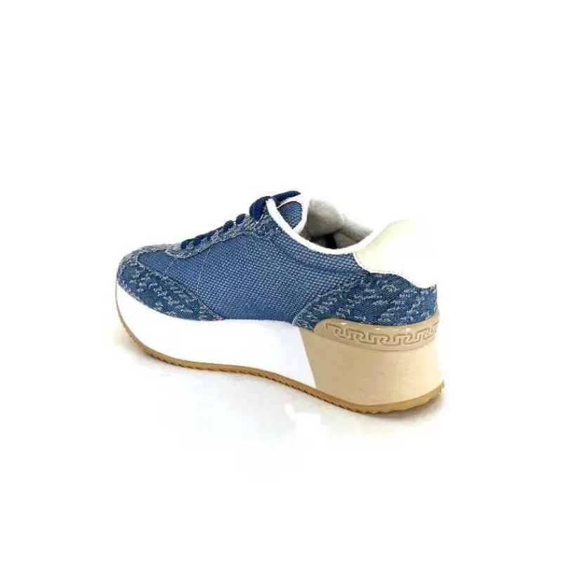 Sport|Compensées & Plateformes<Liu.Jo Baskets Running Plateforme Ba4083 Textile Bleu