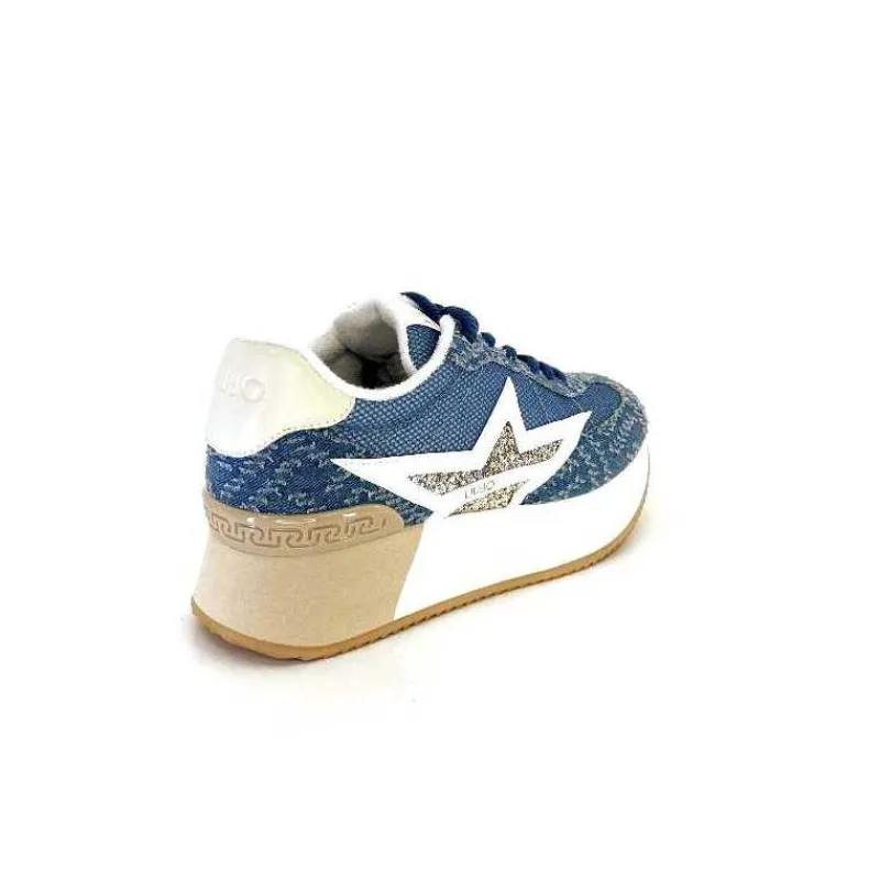 Sport|Compensées & Plateformes<Liu.Jo Baskets Running Plateforme Ba4083 Textile Bleu