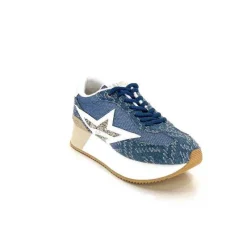 Sport|Compensées & Plateformes<Liu.Jo Baskets Running Plateforme Ba4083 Textile Bleu