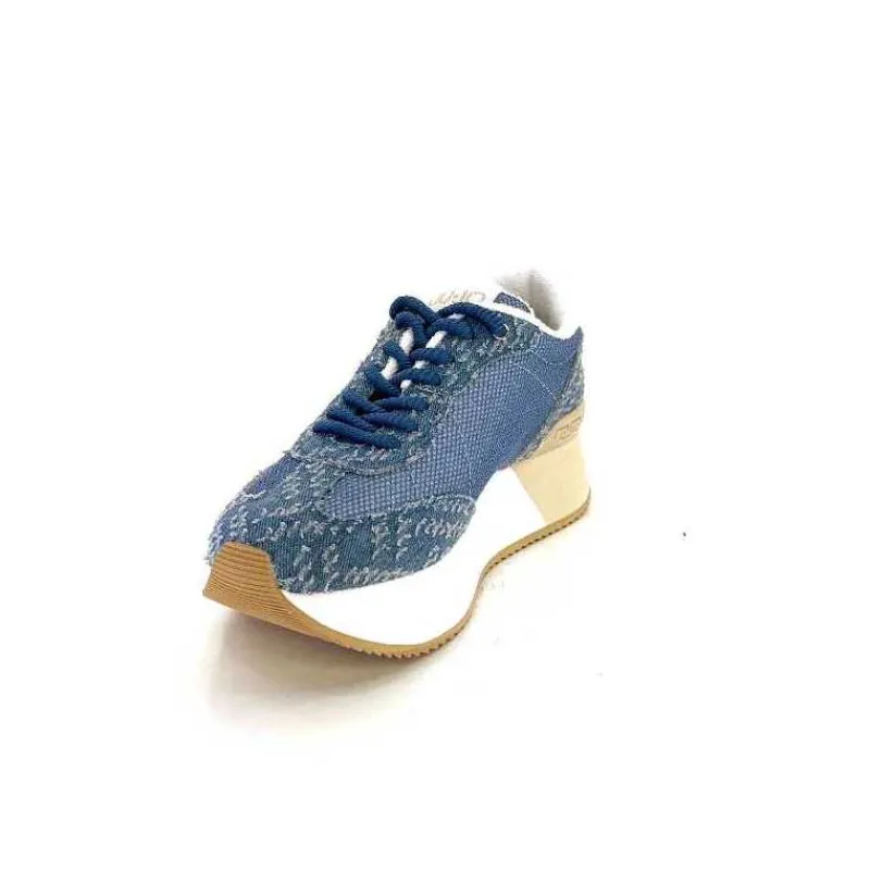 Sport|Compensées & Plateformes<Liu.Jo Baskets Running Plateforme Ba4083 Textile Bleu