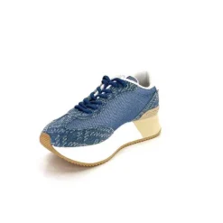 Sport|Compensées & Plateformes<Liu.Jo Baskets Running Plateforme Ba4083 Textile Bleu