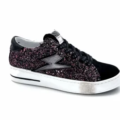 Teenager|Fantaisie<Semerdjian Baskets SMR23 Maya A651 Daim Paillettes Rose Noir