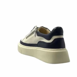 Sport Chic|Baskets<Softwaves Baskets 8.80.01/03 Cuir Crème & Marine