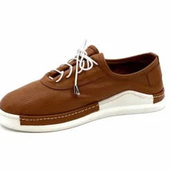 Basic|Baskets<428-ivoire Baskets Souples Ivoire G377 791 Cuir Marron