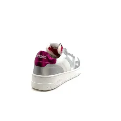 Teenager|Décontracté<Victoria Baskets 1257120 Cuir Argent Rose Blanc