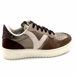 Teenager|Baskets<Victoria Baskets 1258257 Cuir Platine Marron
