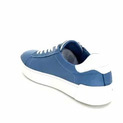 Sport Chic|Baskets<ivoire422 Baskets Zip Ivoire 278 Cuir Bleu