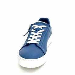 Sport Chic|Baskets<ivoire422 Baskets Zip Ivoire 278 Cuir Bleu