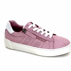 Sport Chic|Basic<ivoire422 Baskets Zip Ivoire 278 Cuir Rose