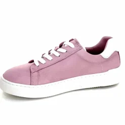 Sport Chic|Basic<ivoire422 Baskets Zip Ivoire 278 Cuir Rose