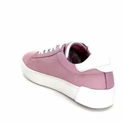 Sport Chic|Basic<ivoire422 Baskets Zip Ivoire 278 Cuir Rose