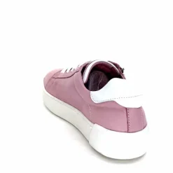 Sport Chic|Basic<ivoire422 Baskets Zip Ivoire 278 Cuir Rose