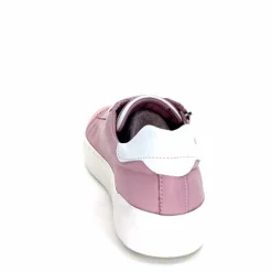 Sport Chic|Basic<ivoire422 Baskets Zip Ivoire 278 Cuir Rose