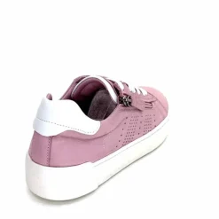 Sport Chic|Basic<ivoire422 Baskets Zip Ivoire 278 Cuir Rose