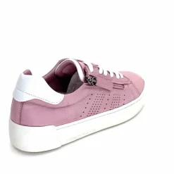Sport Chic|Basic<ivoire422 Baskets Zip Ivoire 278 Cuir Rose