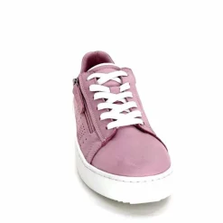 Sport Chic|Basic<ivoire422 Baskets Zip Ivoire 278 Cuir Rose