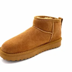 Fourrure|Décontracté<Liu.Jo Boots Fourrées Mouton Sf423 Daim Cognac Marron