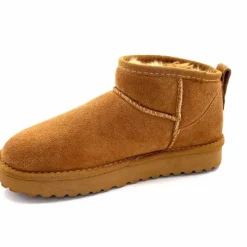 Fourrure|Décontracté<Liu.Jo Boots Fourrées Mouton Sf423 Daim Cognac Marron