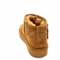 Fourrure|Décontracté<Liu.Jo Boots Fourrées Mouton Sf423 Daim Cognac Marron