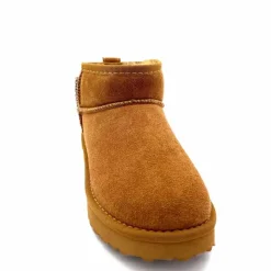 Fourrure|Décontracté<Liu.Jo Boots Fourrées Mouton Sf423 Daim Cognac Marron