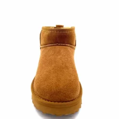 Fourrure|Décontracté<Liu.Jo Boots Fourrées Mouton Sf423 Daim Cognac Marron