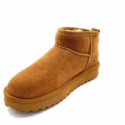 Fourrure|Décontracté<Liu.Jo Boots Fourrées Mouton Sf423 Daim Cognac Marron