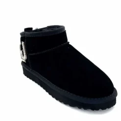 Fourrure|Fourrées<Liu.Jo Boots Fourrées Mouton Sf423 Daim Noir