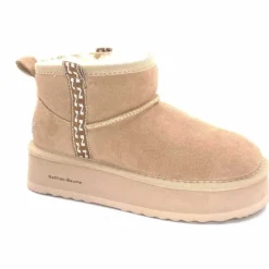 Fourrées|Bottines<Nathan Baume Boots Fourrées Mouton 242 N77 03 Daim Beige