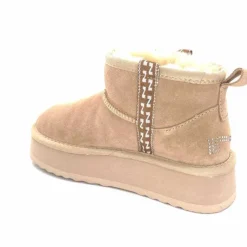 Fourrées|Bottines<Nathan Baume Boots Fourrées Mouton 242 N77 03 Daim Beige