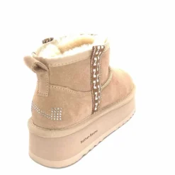 Fourrées|Bottines<Nathan Baume Boots Fourrées Mouton 242 N77 03 Daim Beige