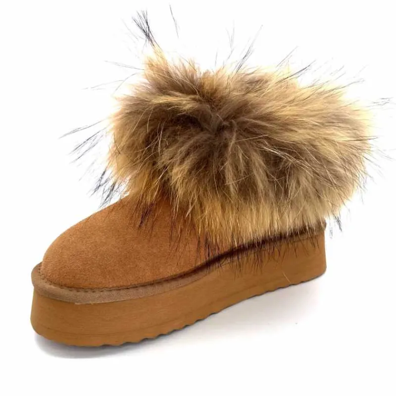 Fourrure|Animalier<Nathan Baume Boots Fourrure 242 N79 03 Daim Camel